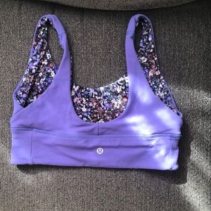 Lululemon lavender/ floral bra